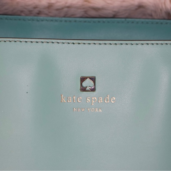 Kate Spade New York Aqua/Teal leather tote - Size M - Picture 3 of 9